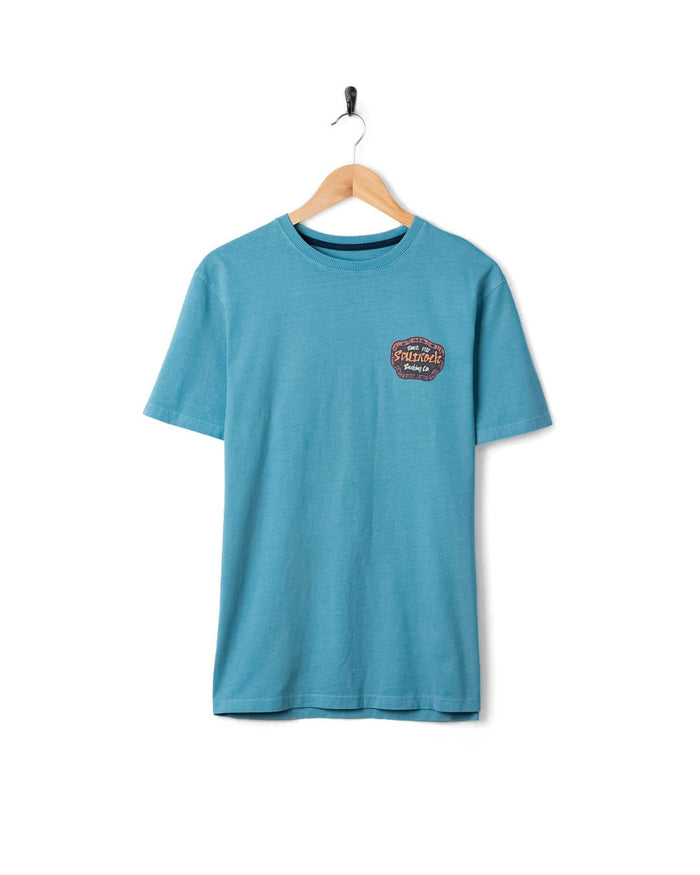 Tribal Frame Mens Short Sleeve T-Shirt in Blue