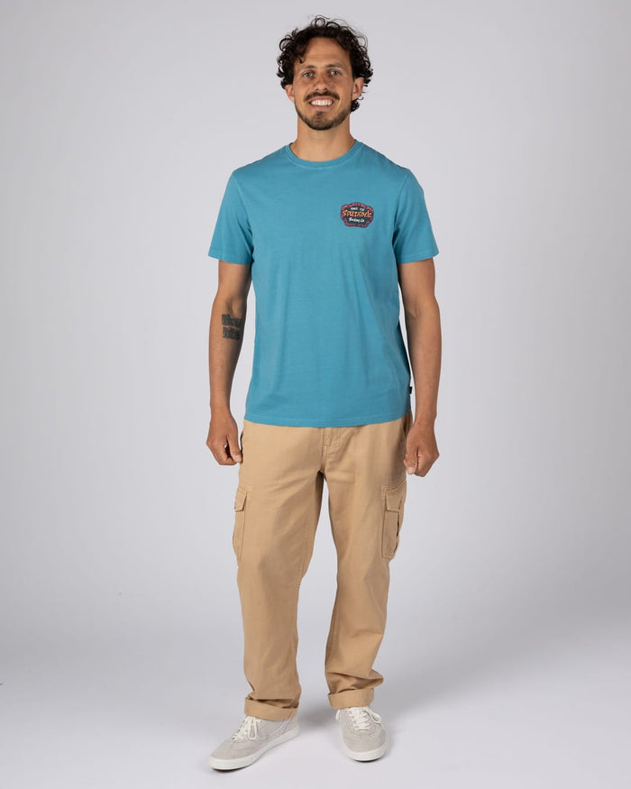 Tribal Frame Mens Short Sleeve T-Shirt in Blue