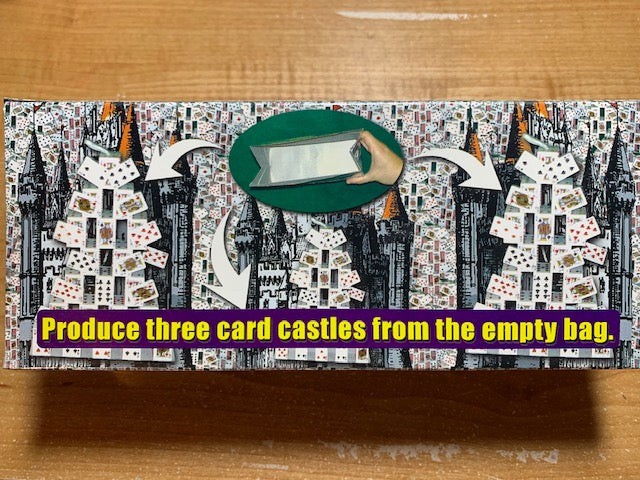 Triple Mini Card Castles From Bag - Produce 3 Mini Card Castles From an Empty Bag!