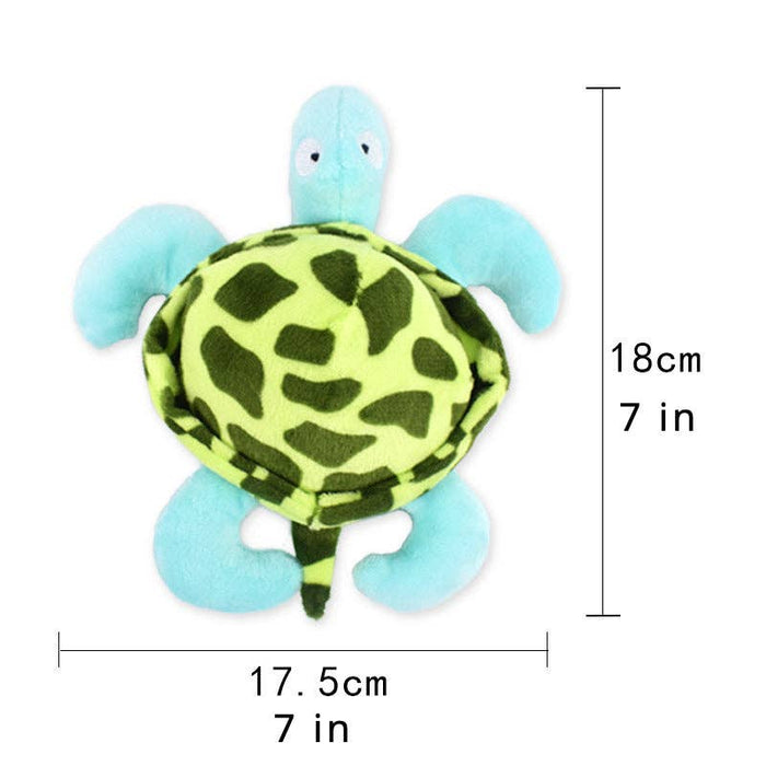 Turtle Plush Dog Toy