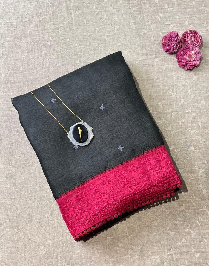 Tushara kutch embroidered saree