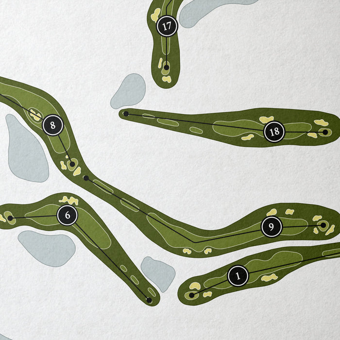 Twin Rivers Golf Club | Golf Course Map | Close+Up