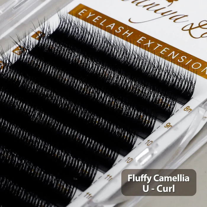 U-Curl Camellia Lash Extensions | UJ UB UC UD Fluffy Volume| Swaniya Lashes
