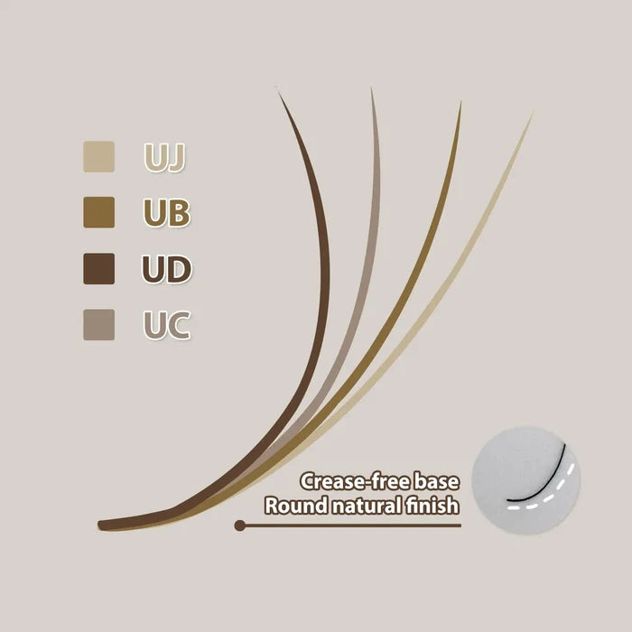 U-Curl Camellia Lash Extensions | UJ UB UC UD Fluffy Volume| Swaniya Lashes