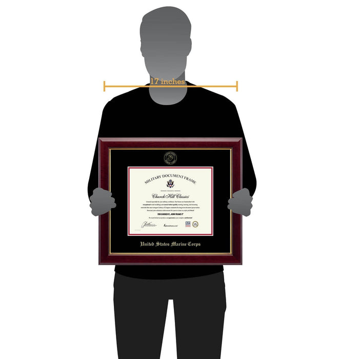 United States Marine Corps Gold Embossed Gallery Certificate Frame (Horizontal)*