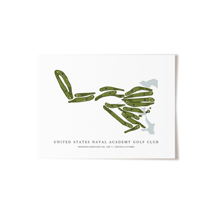 United States Naval Academy Golf Club | Golf Course Print | Unframed