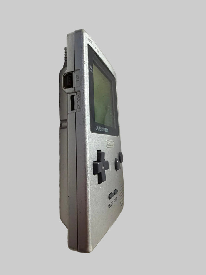 USED - Nintendo Game Boy Pocket Silver Console Bundle + 4 Games (Donkey Kong, Mystical Ninja) - 100% Charity