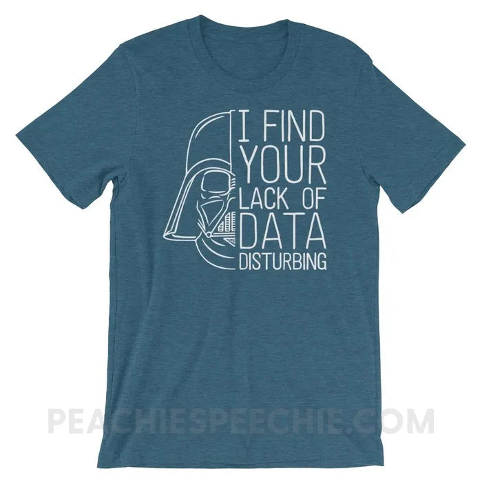 Vader Premium Soft Tee - Heather Deep Teal / S - T-Shirts & Tops peachiespeechie.com