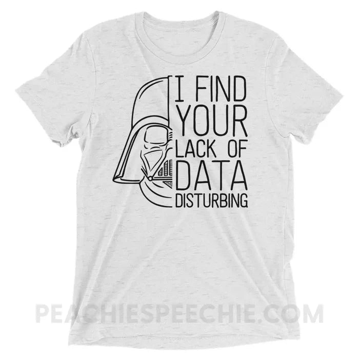 Vader Tri-Blend Tee - White Fleck Triblend / XS - T-Shirts & Tops peachiespeechie.com