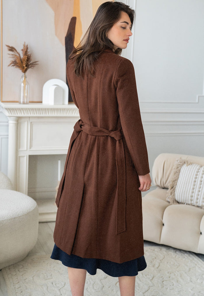 Valencia Brown Wool Coat
