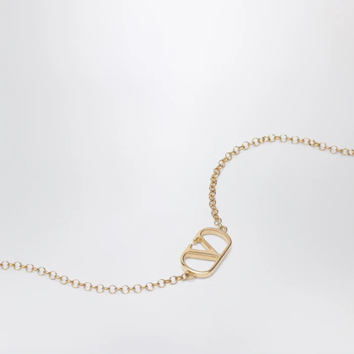 Valentino Garavani - VLogo Signature bracelet in gold-tone brass Brand Apparel & Accessories > Jewelry