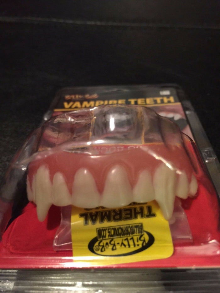 Vampire Teeth - Fake Reusable Vampire Teeth - Great Theatrical Makeup Prop