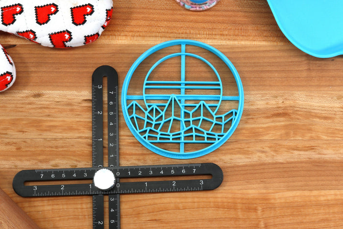 Vaporwave Dreams Cookie Cutters - Big Vaporwave, Crystal Monitor, Mountainside Vapor, Starry Pill, Sunset Cityscape - Vaporwave Gift