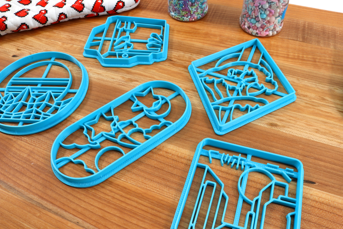 Vaporwave Dreams Cookie Cutters - Big Vaporwave, Crystal Monitor, Mountainside Vapor, Starry Pill, Sunset Cityscape