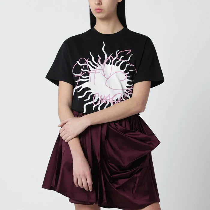 Vivienne Westwood - Black T-shirt with logo print Brand T-Shirt