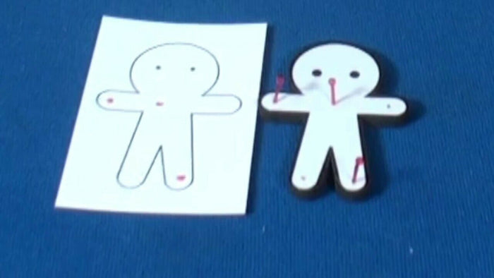 Voodoo Prediction - Magician Predicts Where A Voodoo Doll Will Be Pierced!