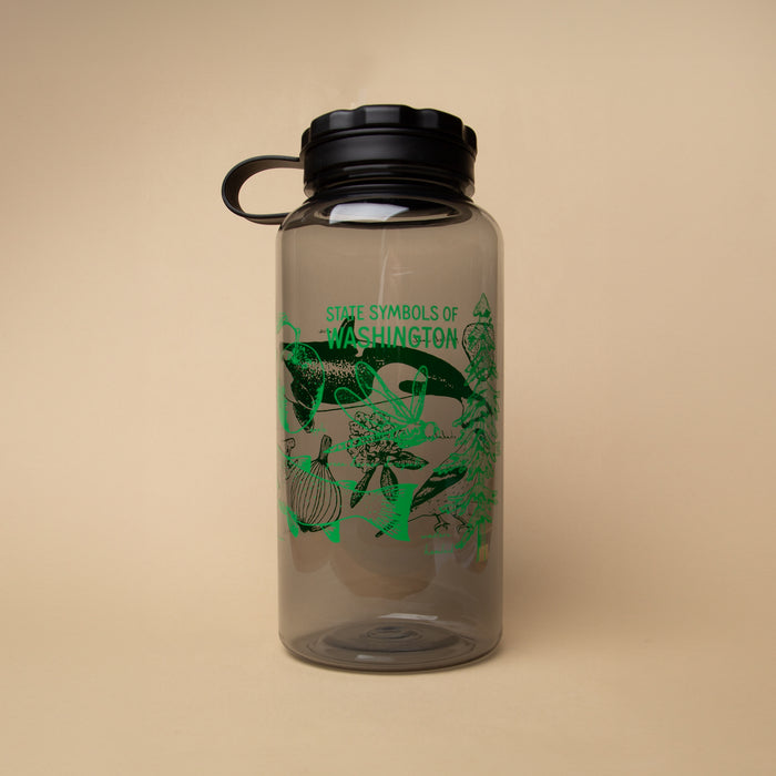 WA State Symbols Water Bottle