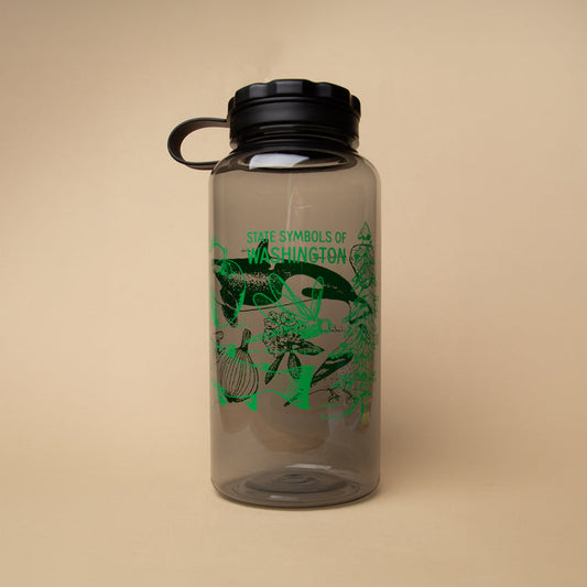 WA State Symbols Water Bottle