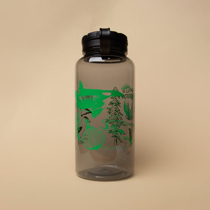 WA State Symbols Water Bottle