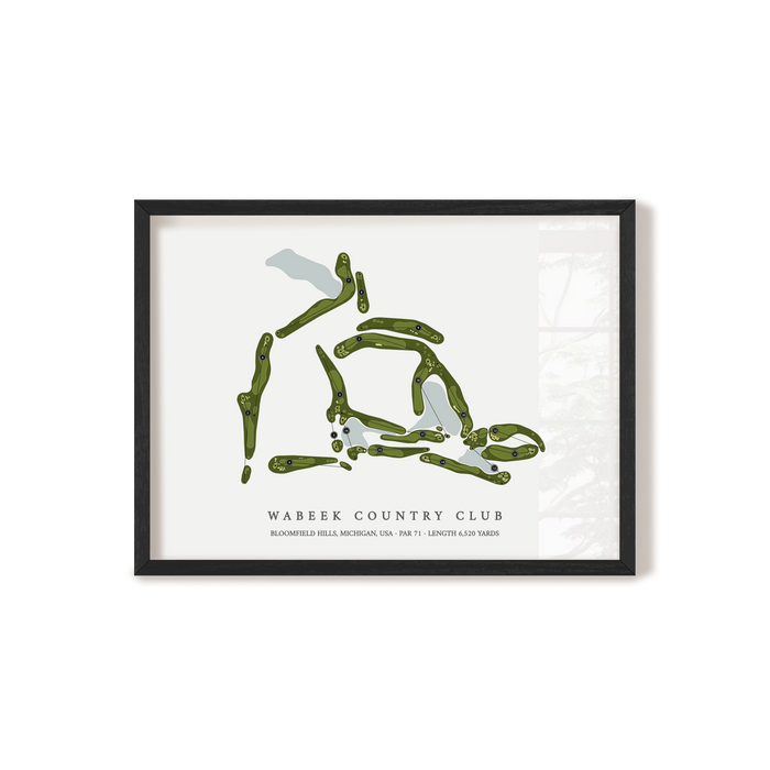 Wabeek Country Club | Golf Course Map | Black+Frame