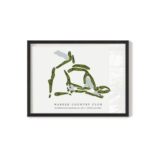Wabeek Country Club | Golf Course Map | Black+Frame