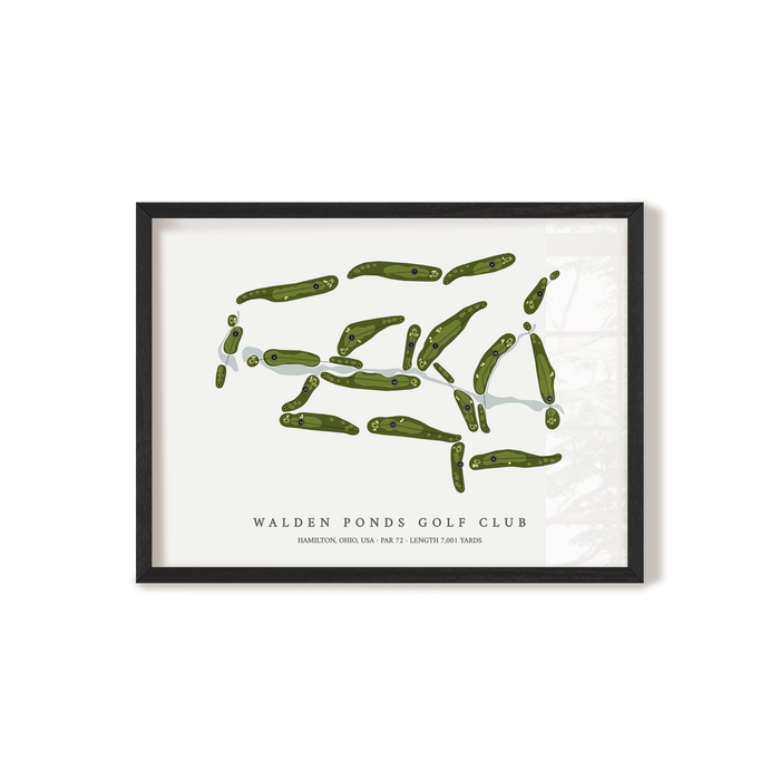 Walden Ponds Golf Club | Golf Course Map | Black+Frame