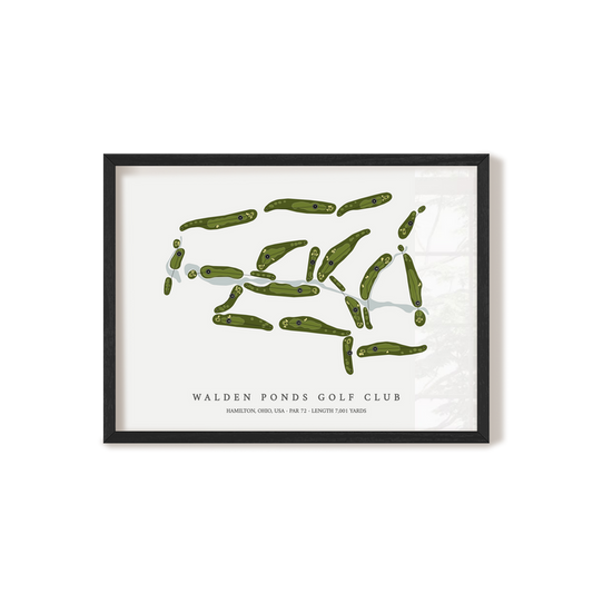 Walden Ponds Golf Club | Golf Course Map | Black+Frame