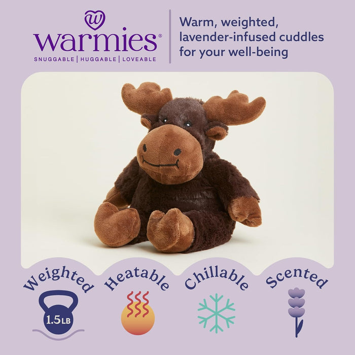 Warmies French Lavender Moose Plush