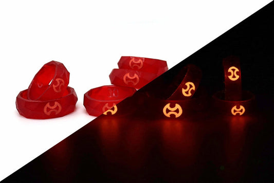Warrior FFXIV Ring Glow in the Dark Soul Crystal/WAR Job Stone Final Fantasy XIV FF14 - LootCaveCo