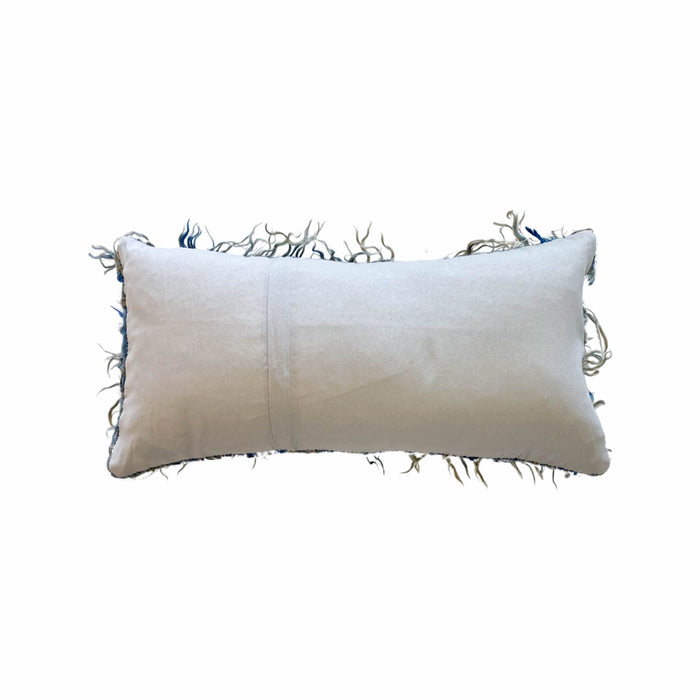 Washed Denim Lumbar Tulu Pillow (12x24)