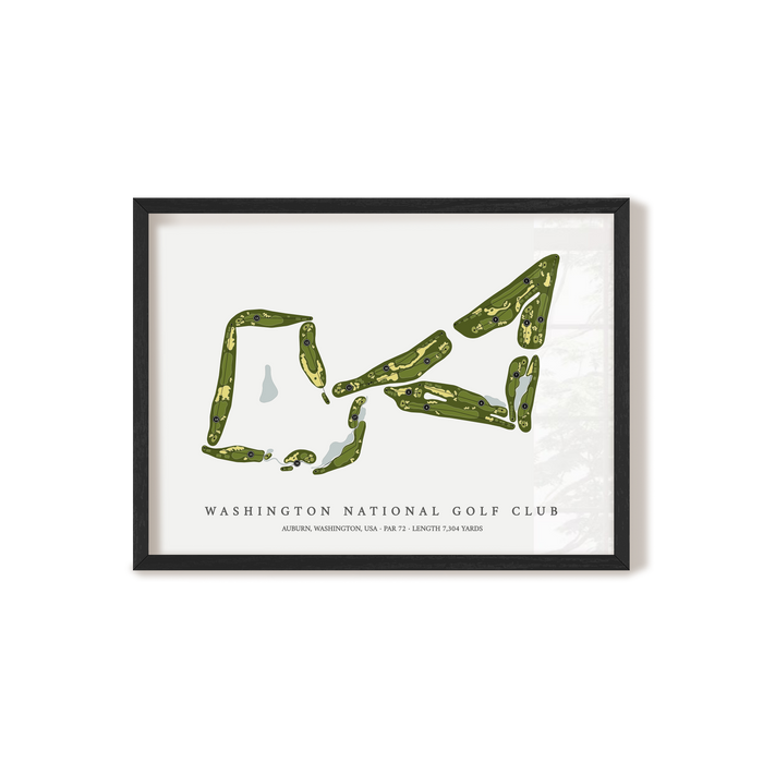 Washington National Golf Club | Golf Course Map | Black+Frame