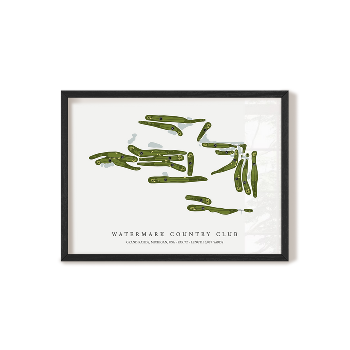 Watermark Country Club | Golf Course Print | Black Frame