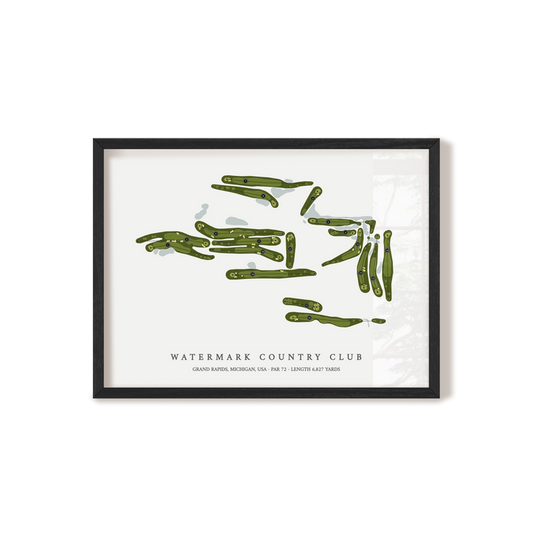 Watermark Country Club | Golf Course Print | Black Frame
