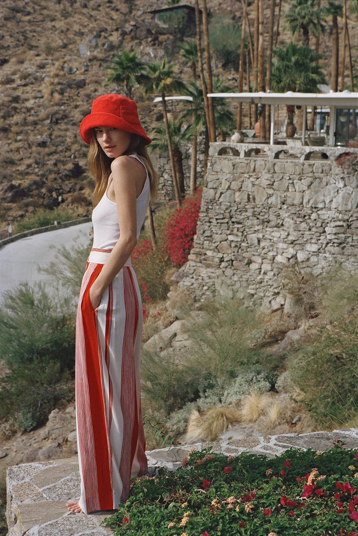 Wave Bucket Hat - Cherry