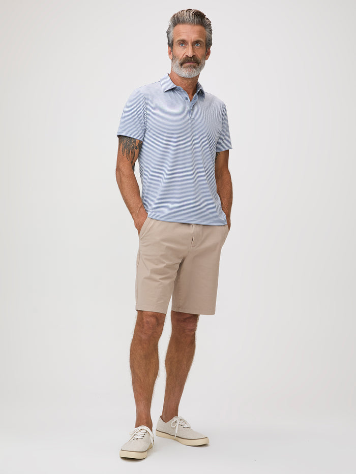 performance wear for everyday style # Striped Performance Polo | Everyday Style at Fresh Clean Threads