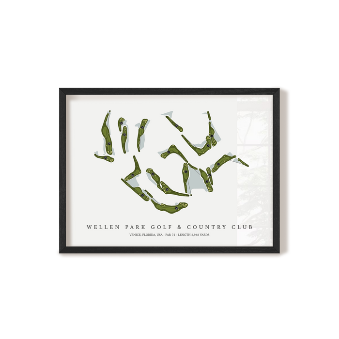 Wellen Park Golf & Country Club | Golf Course Map | Black Frame