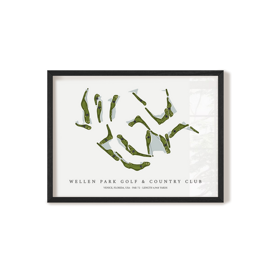 Wellen Park Golf & Country Club | Golf Course Map | Black Frame