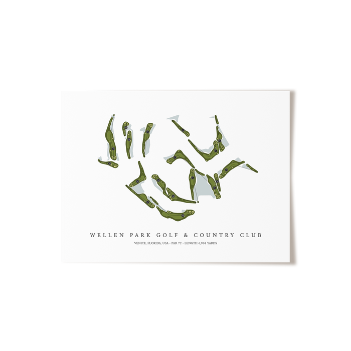 Wellen Park Golf & Country Club | Golf Course Map | Unframed