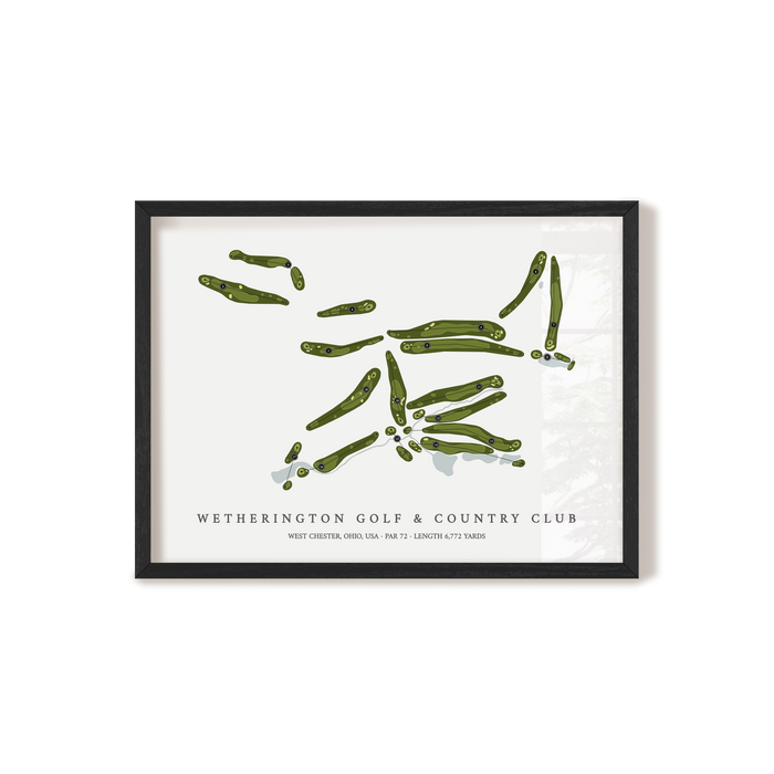 Wetherington Golf & Country Club | Golf Course Map | Black+Frame