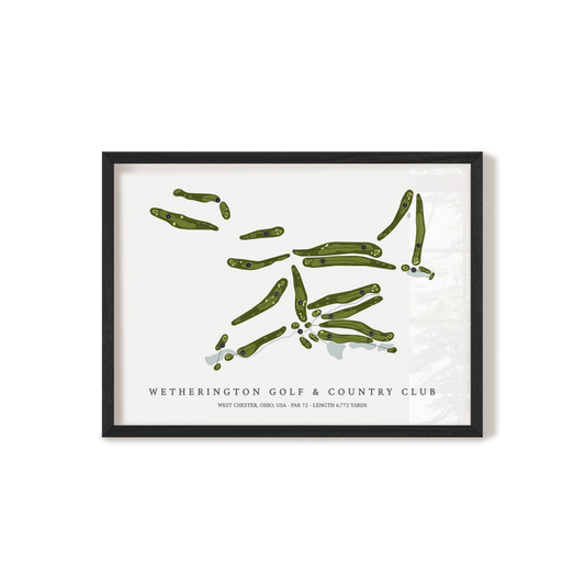Wetherington Golf & Country Club | Golf Course Map | Black+Frame