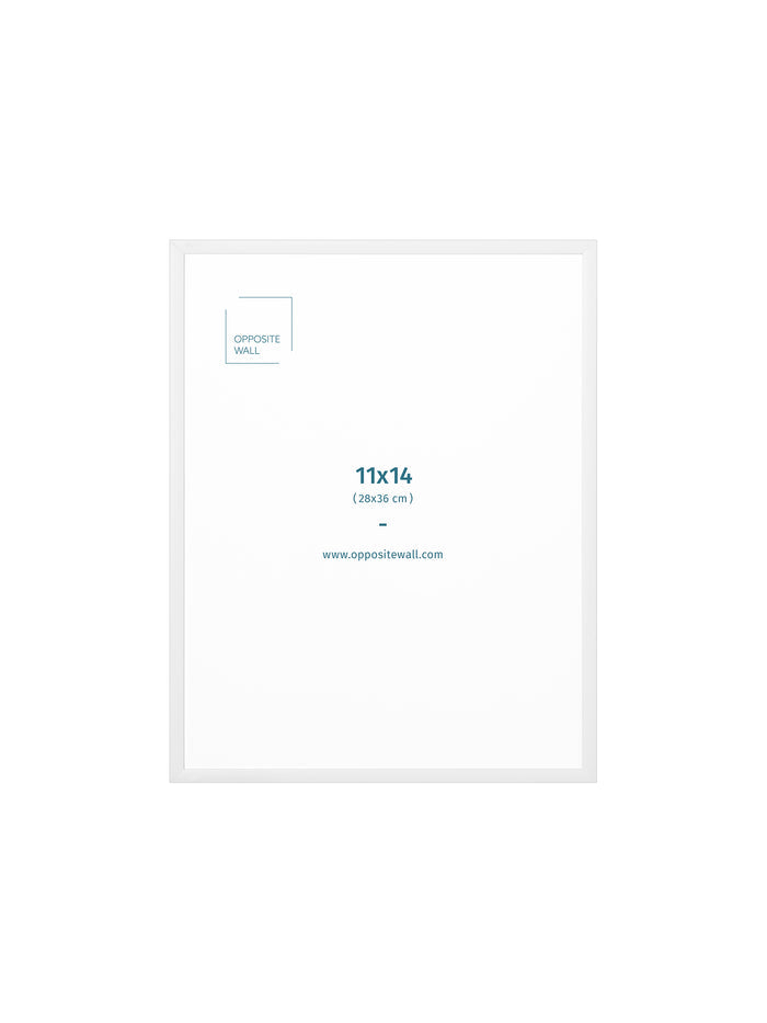 White Metal Frame, 11x14 in | 28x36 cm