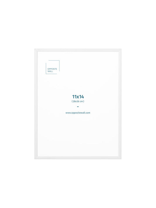 White Metal Frame, 11x14 in | 28x36 cm