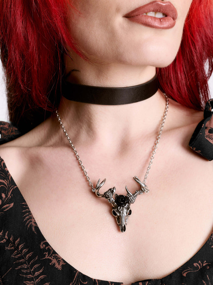 White Stag Necklace