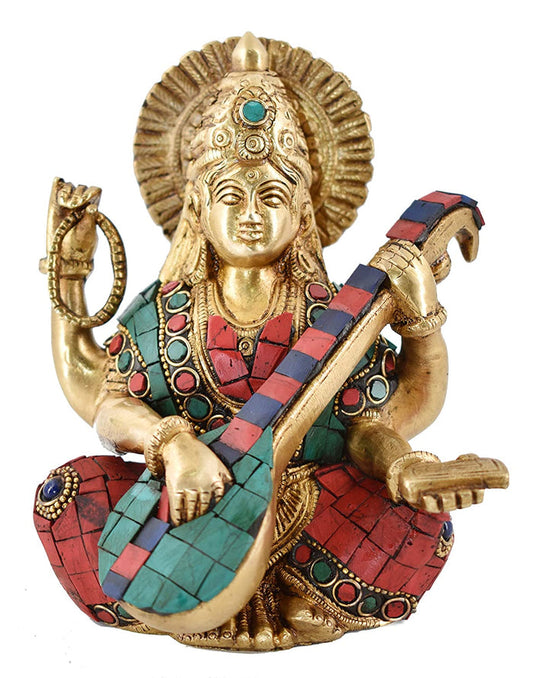 White Whale Brass Lord Krishna Stand Idol Statue Home Decor Figurine