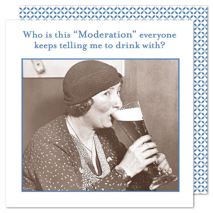 Who is this Moderation, Funny Cocktail Napkins