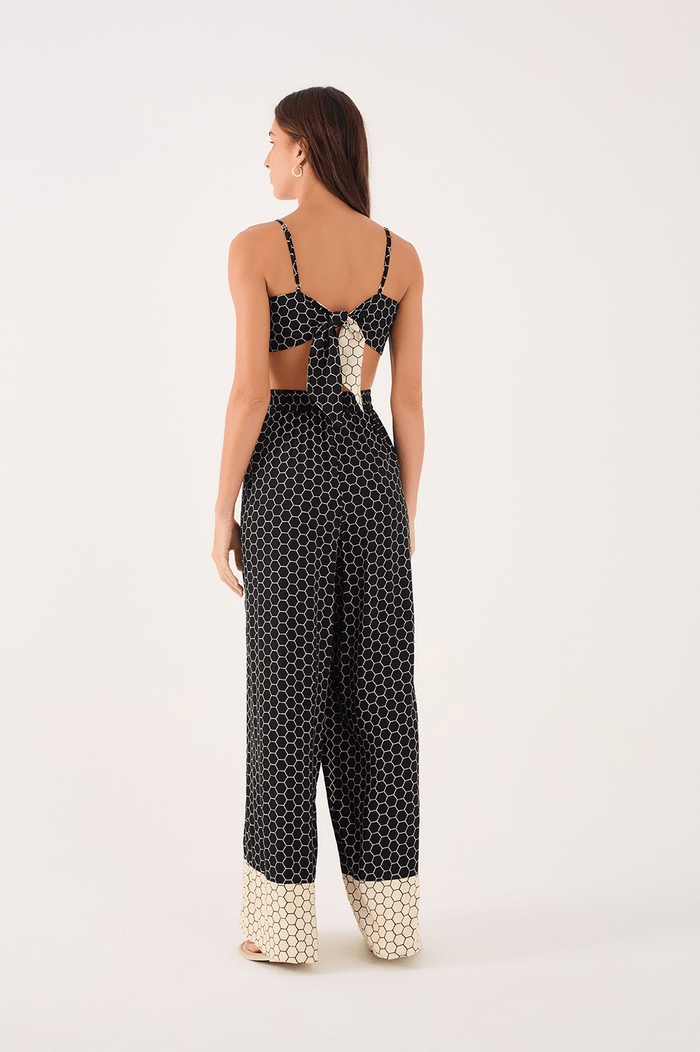 Wide Leg Pant In Honey Print_5