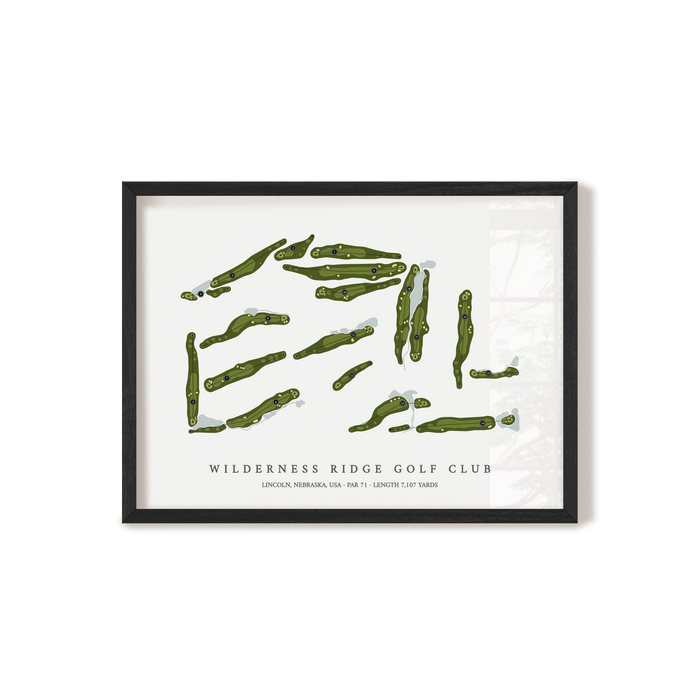 Wilderness Ridge Golf Club | Golf Course Map | Black+Frame
