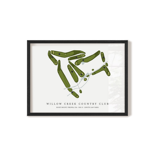 Willow Creek Country Club | Golf Course Map | Black+Frame