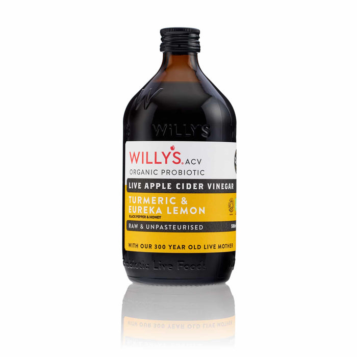 Willys Apple Cider Vinegar Lemon Turmeric 500ml