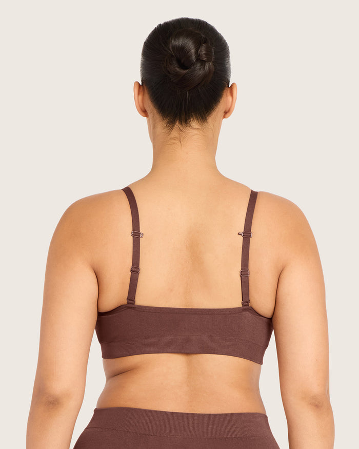 Wireless T-Shirt Bra - Espresso